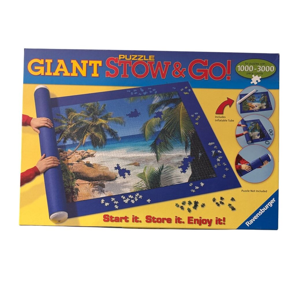 Puzzle Stow & Go Giant  Mat By Ravensburger For 1000-3000 Pieces With Inflatable